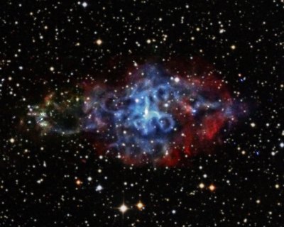 Supernova Remnant 3C58: This Chandra image shows the center’s rapidly spinning neutron star surrounded by a thick ring, or torus, of X-ray emission, according to NASA. Image: NASA. 
