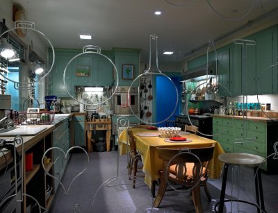 The kitchen of cookbook author and TV chef Julia Child.