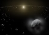 An artist's impression of Ceres, a dwarf planet located in the asteroid belt. Image: NASA. 