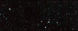 The six red dots in this composite picture indicate the location of the first new near-Earth asteroid seen by NASA's Near-Earth Object Wide-field Infrared Survey Explorer (NEOWISE). --NASA image.