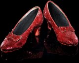 The ruby slippers used in The Wizard of Oz are deteriorating.