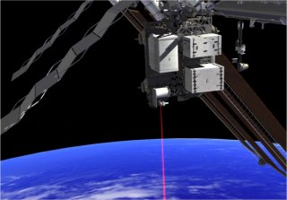 An artist's concept of the laser transmission. Image: NASA.
