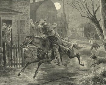 Paul Revere famously rode to alert the militia. In more recent history, the guard has been called out for wars, national disasters and civil unrest. Image: Woodcut.