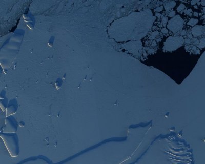 Warm water reaches the base of Totten Glacier. Image: NASA. 