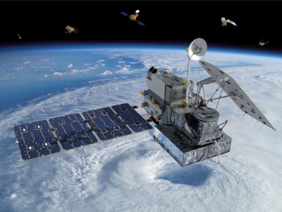 The Global Precipitation Measurement Core Observatory expands climate studies. Illustration: NASA.