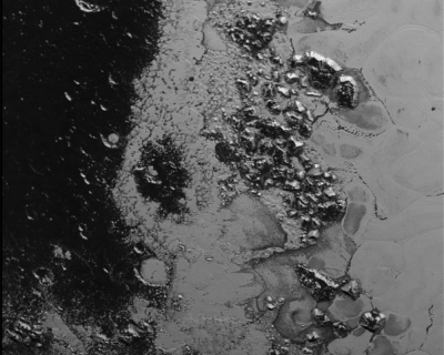Naming the frigid hills of faraway Pluto Researchers spotted a mountain range similar to the Appalachians. Image: NASA.