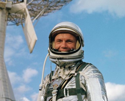 John Glenn in his days as a Mercury astronaut.