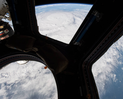 Hurricane Harvey, viewed from the International Space Station.