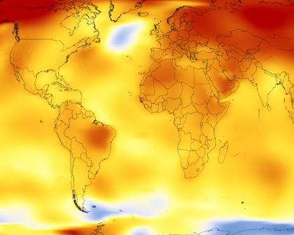 2017 was among warmest years on record This NASA map shows Earth’s average temperatures, 2013- 2017.