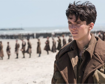  A soldier (Fionn Whitehead) awaits rescue in the film, Dunkirk.