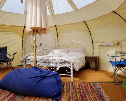 Glamping is for those who want comfort while camping.
