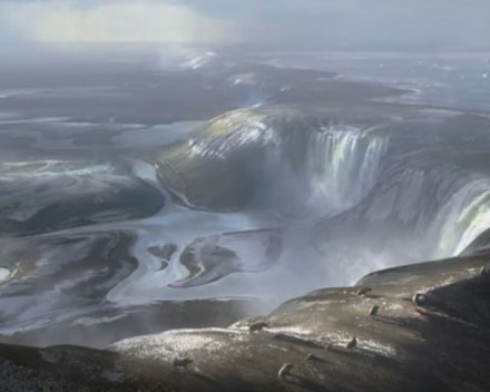 Water wiped out Europe's land bridge A ridge that once connected England and France.